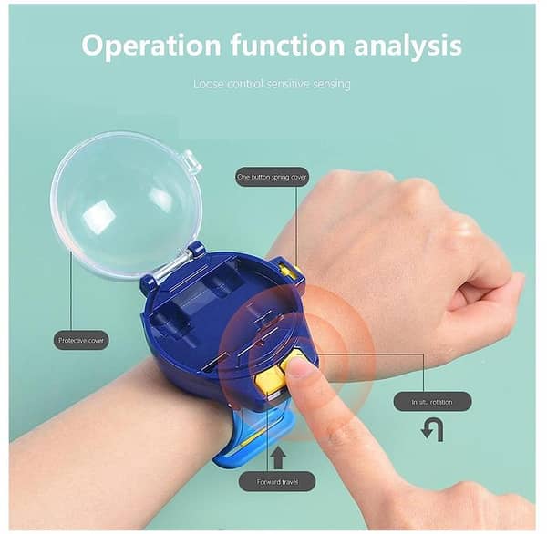 Online Karachi Mini USB Charging Wrist Watch Toys RC Car Small Car, Gift for Boys and Girls