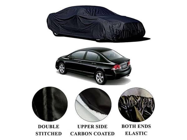 Honda Civic 2006-2012 Polymer Carbon Coated Car Top Cover | Double Stitched | Water Proof