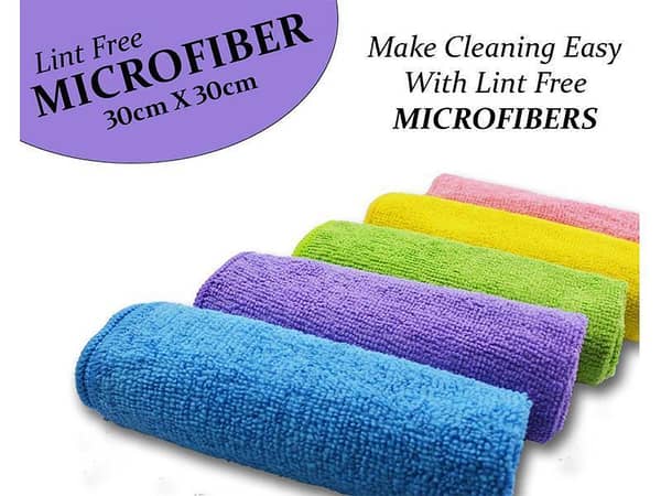 Microfiber Cloth 30x30cm Single 300 GSM - Pack 5