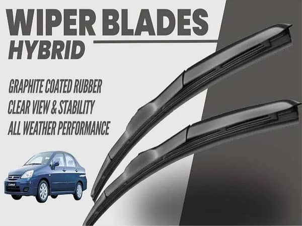 Suzuki Liana 2006-2014 Wiper Blades | Hybrid Type | Graphite Coated Rubber