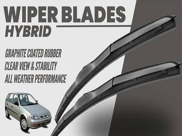 Suzuki Cultus 2000 - 2017 Wiper Blades | Hybrid Type | Graphite Coated Rubber