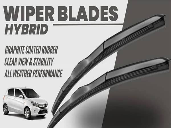Suzuki Cultus 2017 - 2024 Wiper Blades | Hybrid Type | Graphite Coated Rubber