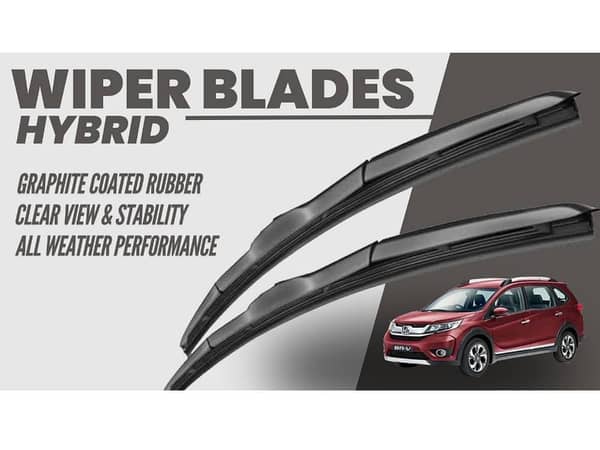 Honda BRV 2017-2024 Wiper Blades | Hybrid Type | Graphite Coated Rubber