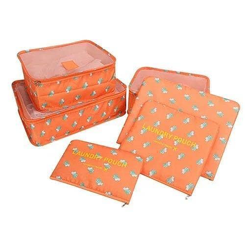 Karachi 6-Piece Travel Packing Organizer Set - Luggage Divider Containers for Clothes and Accessories