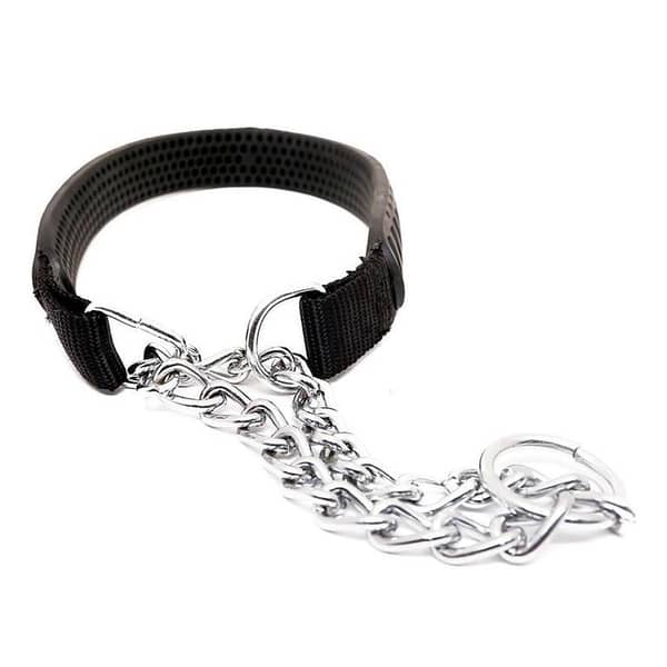 2673 Pet Nylon collar with chain 15m x 30/42cm
