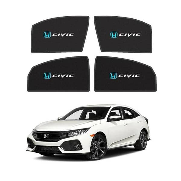 Sun Shades Honda Civic (2017 to 2021) with Logo