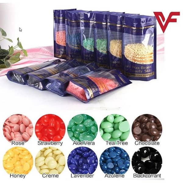 Painless Hair Removal Wax Beans - Hard Wax Beads for All Skin Types, 100g