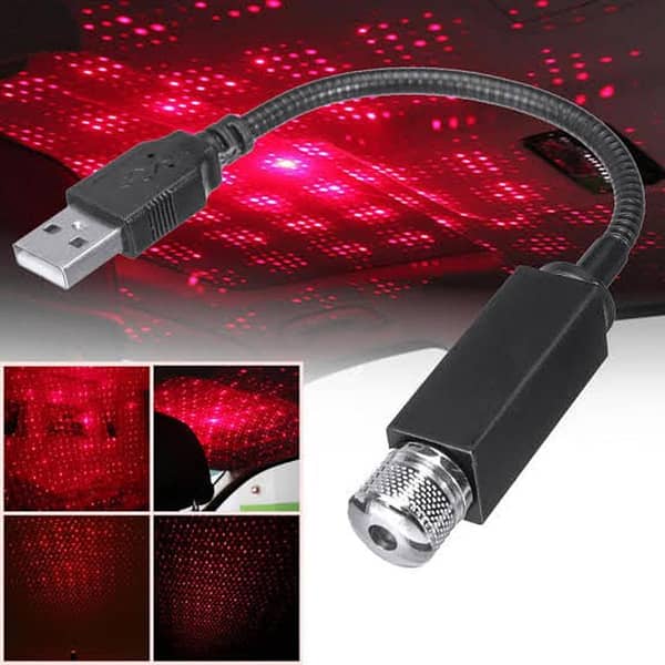GOOD Universal Mini LED Car Roof Star Night Lights Projector Interior With 2 OTG