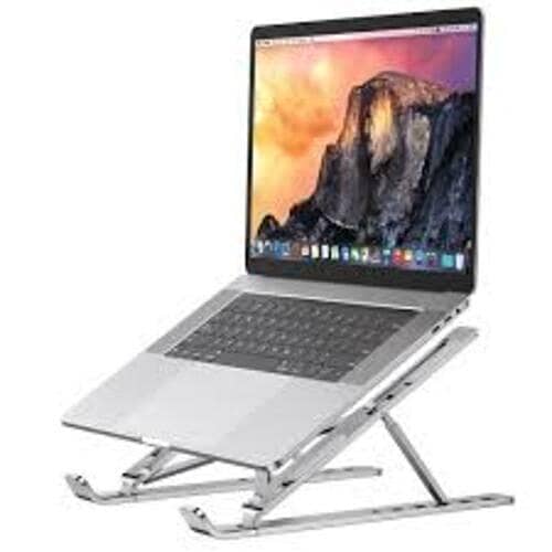 Portable Laptop Stand/Foldable laptop stand for bed lightweight ventilate portable laptop stand / stand ABS High Quality plastic laptop stand with aluminum center rod and non-slip silicon grip.