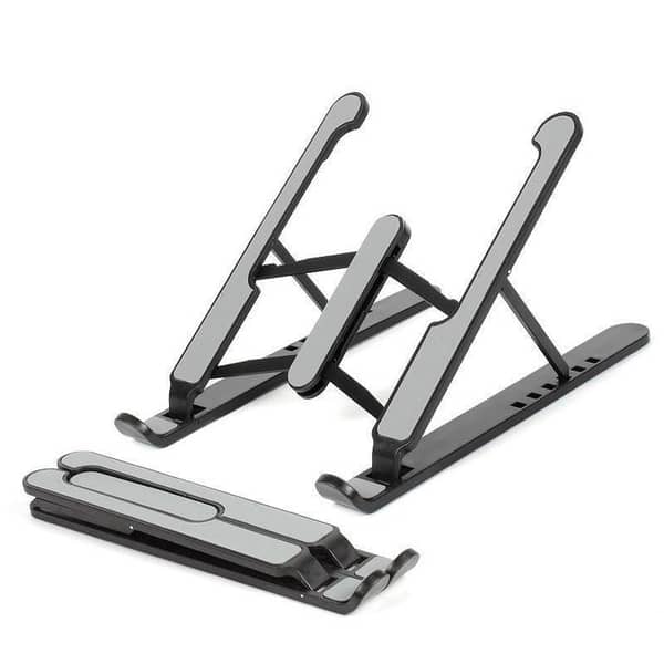 Adjustable Foldable Non Slip Laptop Stand Black