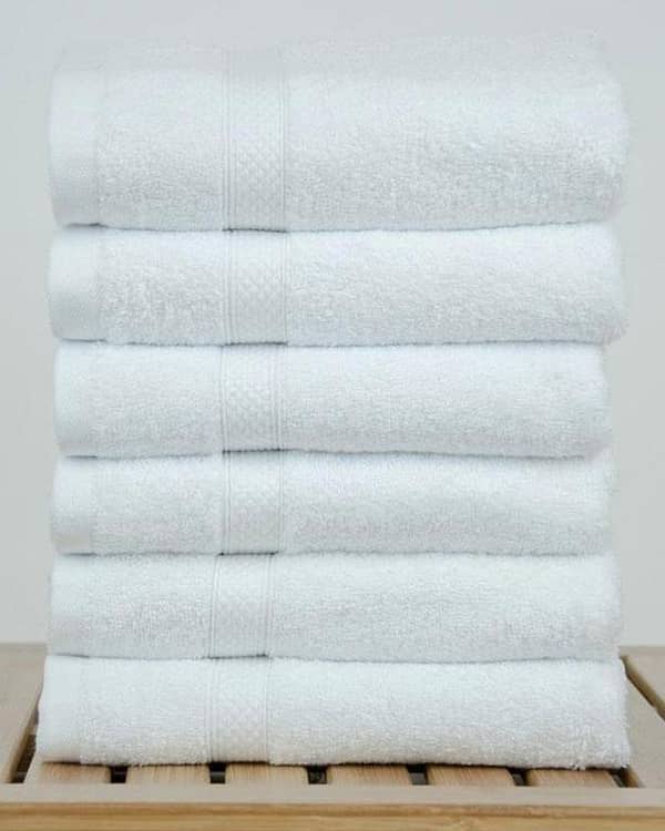27"x 54" - 100% Turkish Cotton White Terry Bath Towel 4 Pc