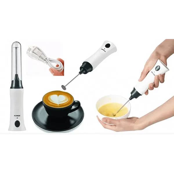 Online Karachi Rechargeable Coffee And Egg Beater/High Quality Coffee Beater and Egg Whisker, Rechargeable USB Connect, Milk Frothier & Former, Egg Beater, Cake Beater, Portable Hand Beater & Mixer, 2 in 1 Electric Egg Beater Coffee - USB Adjustable Elect
