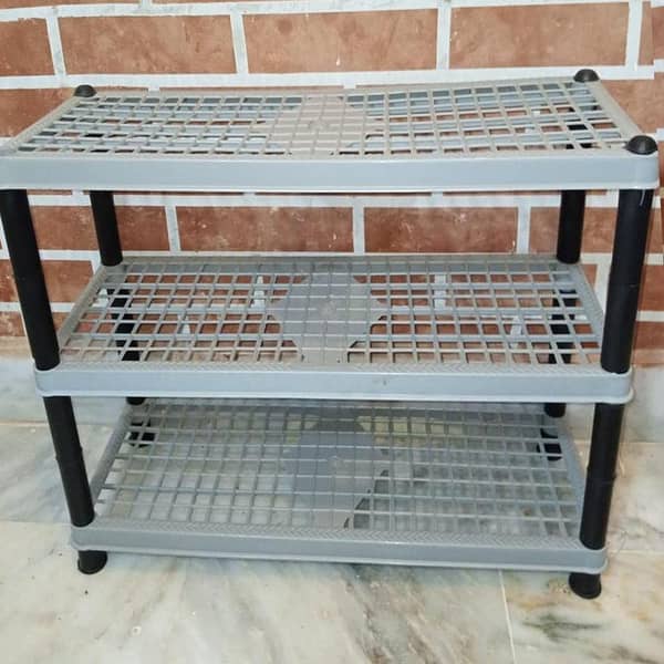 Home Plastic Shoe Rack Kitchen Stand Lightweight Shoe Organizer
