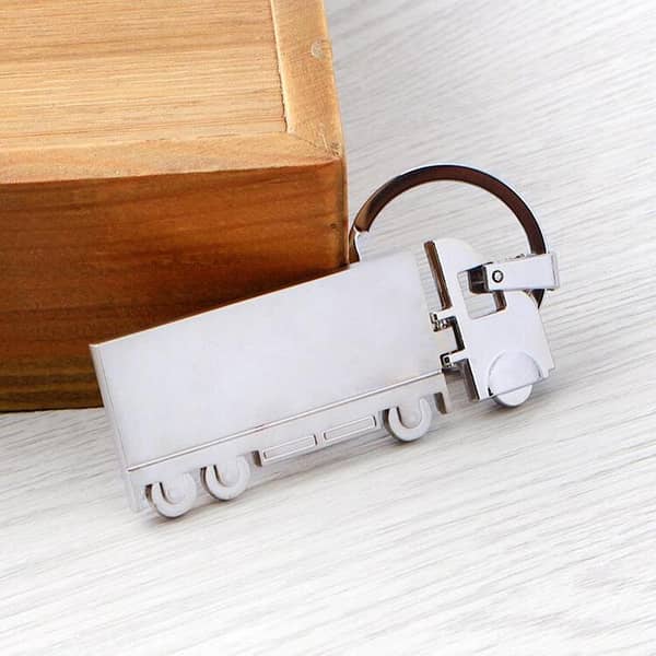 Truck Metal Key Chain - made up of  Zinc Alloy