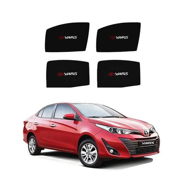 Sun Shades Toyota Yaris (2020-2023) with Logo