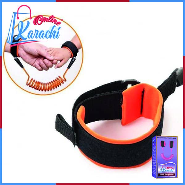 Online Karachi -  Baby Child Anti Lost Wrist Link Safety Harness Strap Rope Leash Walking Hand Belt Band Wristband For Toddlers, Kids Loss
