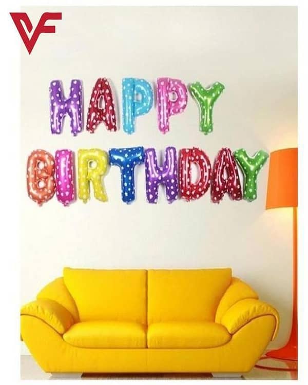 Set of 2 16-inch HAPPY BIRTHDAY Foil Balloons for Kids Birthday Party Decoration