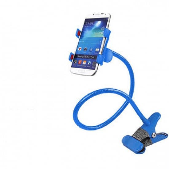 Metal Universal Snake Stand Mobile Holder - Blue