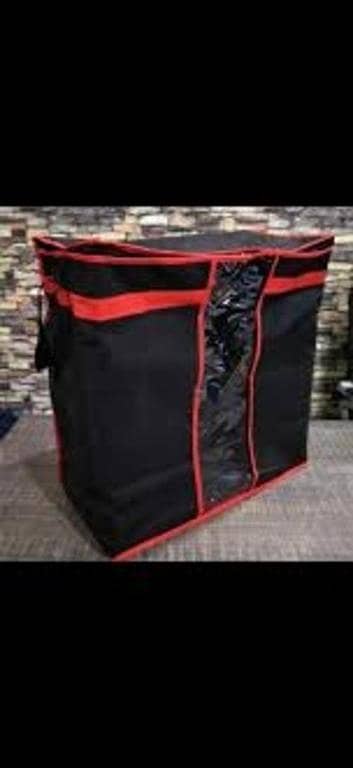 Online Karachi Blanket Cloth Bag Black Pack Of 4/Clothes Storage Bag Pack of 4 -New Non-woven Portable and Foldable Bags with Large Clear View Window For Pillow Quilt Blanket Bedding New Waterproof Home Storage Foldable Bag