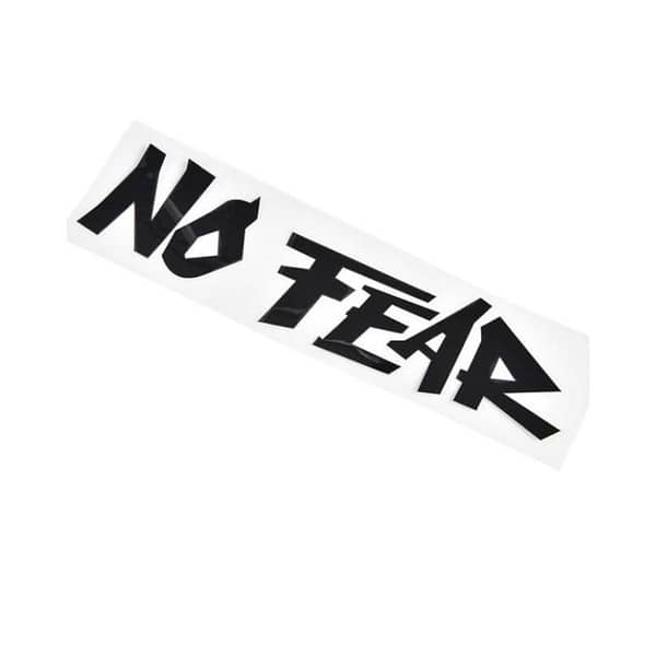 NO FEAR Car Sticker by Cool Slogan in Black