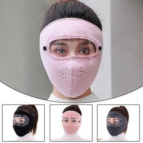 Online Karachi Unisex Windproof Anti Dust Full Face Mask Hat Cycling Ski Breathable Masks Eye Shield HD Anti Fog Goggles Hood Cover 1PCs