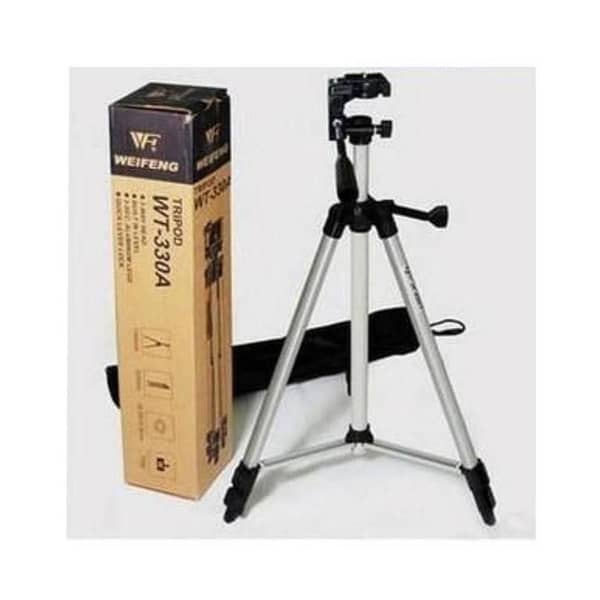 Weifeng WT-330A Portable Lightweight Tripod Stand 3-Section Aluminum Legs