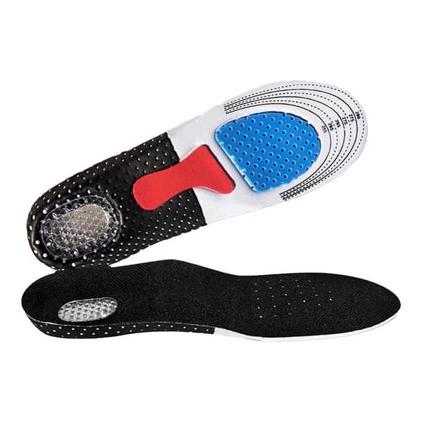 Unisex Solid Silicone Gel Insoles Foot Care for Plantar Fasciitis Heel Spur Sport Shoe Pad Insoles Arch Orthopedic Insole Breathable Foam Shoe Pads, Free to Cut Invisible Increased Heel Lifting