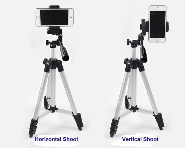 Universal Tripod Camera Stand 3110 for Canon Nikon Sony & Phones - Black & Silver