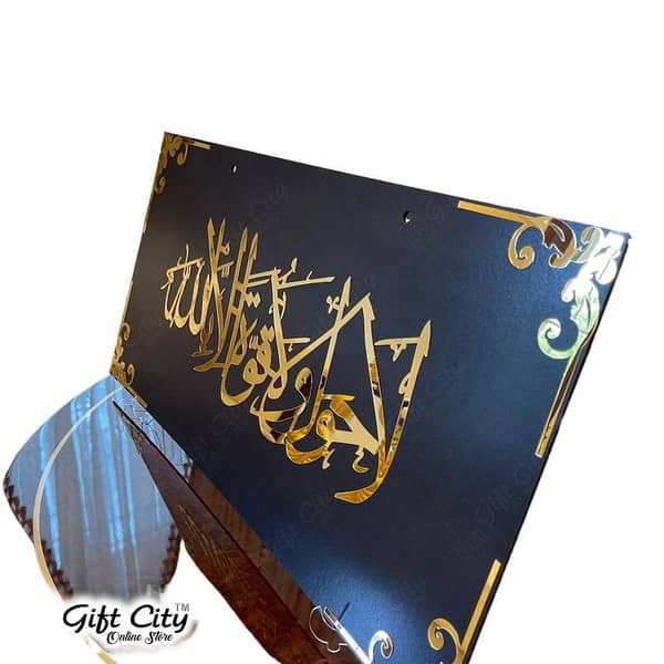 Gift City Legacy of Serenity - Golden Acrylic Grand Luxury Wall Hangings for Home Decoration