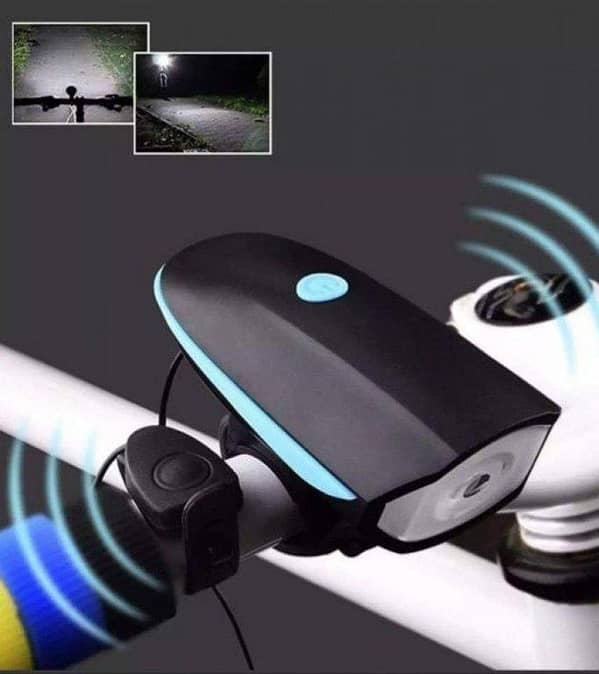 Super Bright Bicycle Led Headlight Light with Bell USB