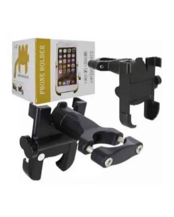 Universal Metal C-1 Phone Mobile Holder For Motorcycle, Bike 360 Degree Rotation