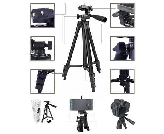 3120 Lightweight Video Tripod 3-way head mount camera tripod