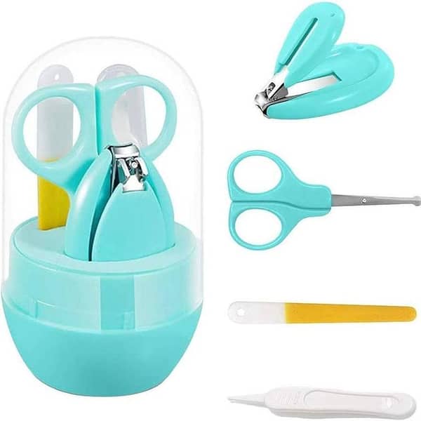 Online Karachi 4Pcs Baby Manicure Set Safety Care Nail Trimmer Clipper Scissor Cutter Tool