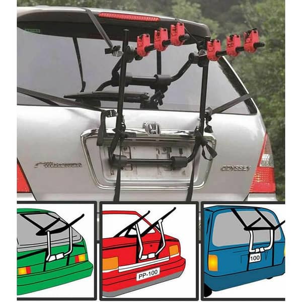 3 BICYCLE BIKE CAR CYCLE CARRIER RACK UNIVERSAL FITTING