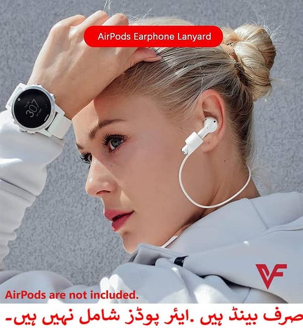 Anti-Lost Silicone Earphone Rope Holder for Wireless Bluetooth Headphones - 55CM Neck Strap and Lanyard Accessory