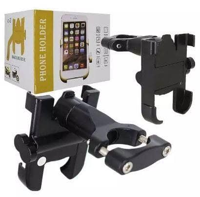 Universal Metal C-1 Phone Mobile Holder For Motorcycle, Bike 360 Degree Rotation