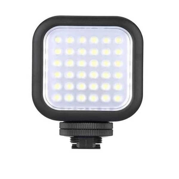 LED Video Light W49S Mini 6000K With Rotatable Mount Adapter