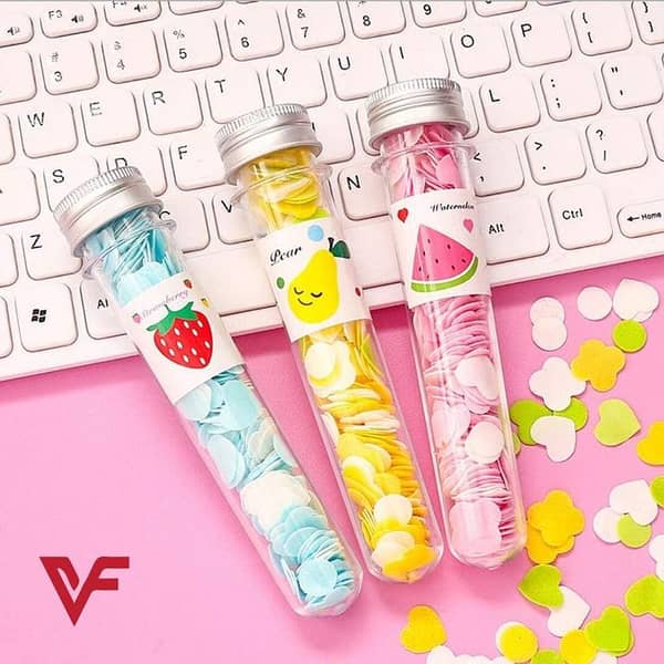 Mini Disposable Soap Paper - 1 PC Assorted Colors, Travel-Friendly Hand Washing Solution in Confetti Test Tube
