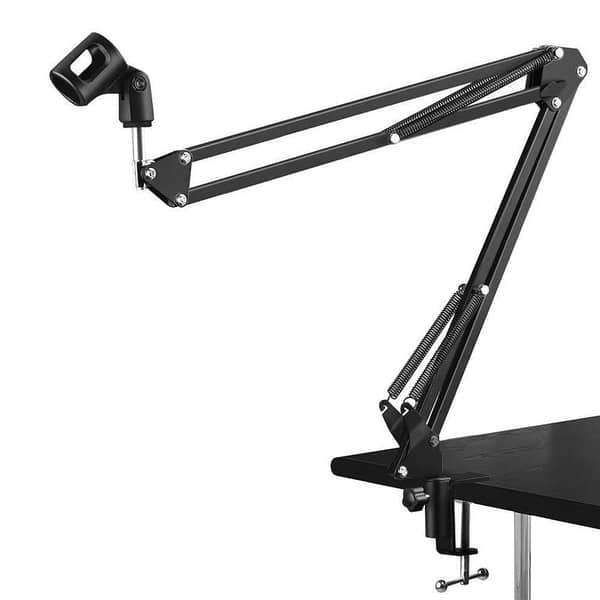 Professional Recording Microphone Stand Suspension Scissor Arm For Dynamic & Condenser Mic – Black