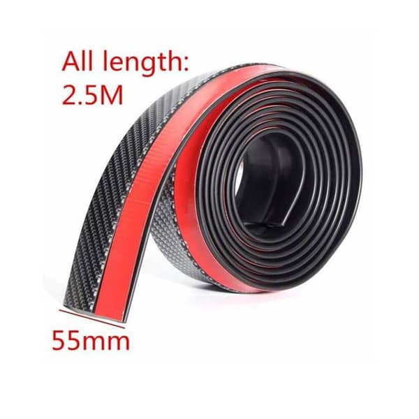 Universal Carbon Fiber Front Bumper Lip for Cars and SUVs