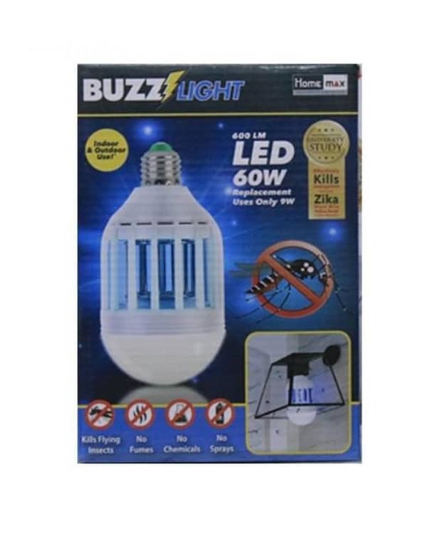 Buzz Light LED Bulb and Mosquito Killer Lamp 60W