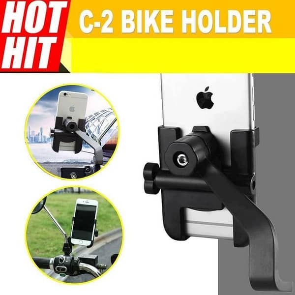 C2 Bike Metal Universal Phone Holder for Handlebar