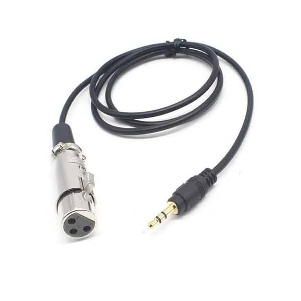 XLR Female To 3.5mm Male Cable 2m - Black