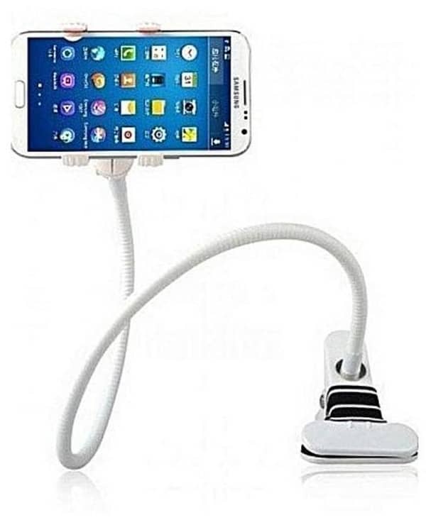 Metal Universal Snake Stand Mobile Holder - White