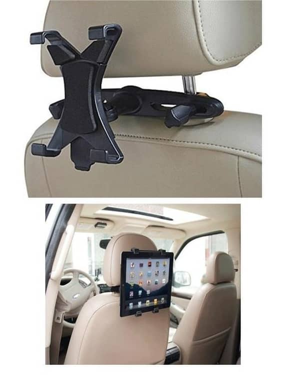 Tablet Holder for Back Seat of Universal Cars - Black