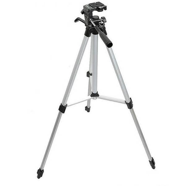 Universal 3110 Tripod Camera Stand for Canon, Nikon, Sony, and Phones - Black & Silver