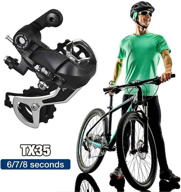 SHUNAN Rd Original Mountain Bike Rear Derailleur 6 7 8 Speed TX35 Aluminum Alloy Bicycle
