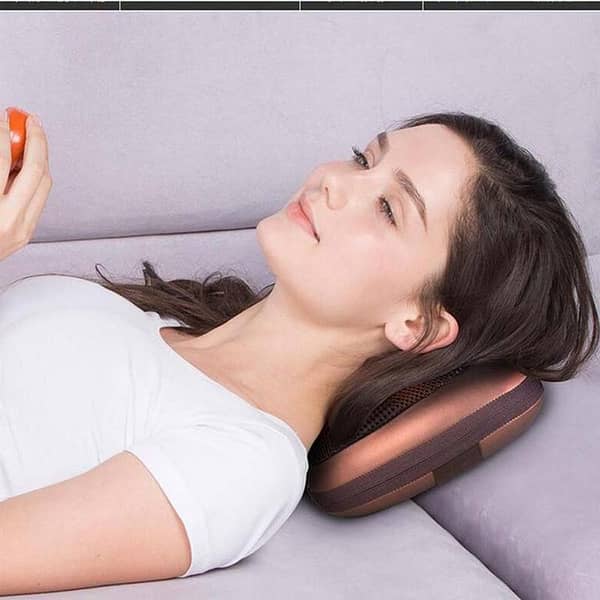 Back Massage Pillow with Heating Function - Electric Shiatsu Neck Massager Cushion Relax Neck / Back / Shoulder Cushion Muscle Relieve Car Home Use