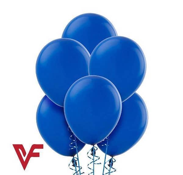 100 Count of 14 Inch Blue Crystal Pearl Balloons for Birthday Parties and Decorations