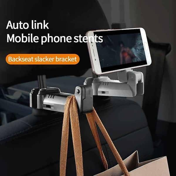 Two-in-one Car Rear Seat Hook Bracket And Mobile Phone Holder K336